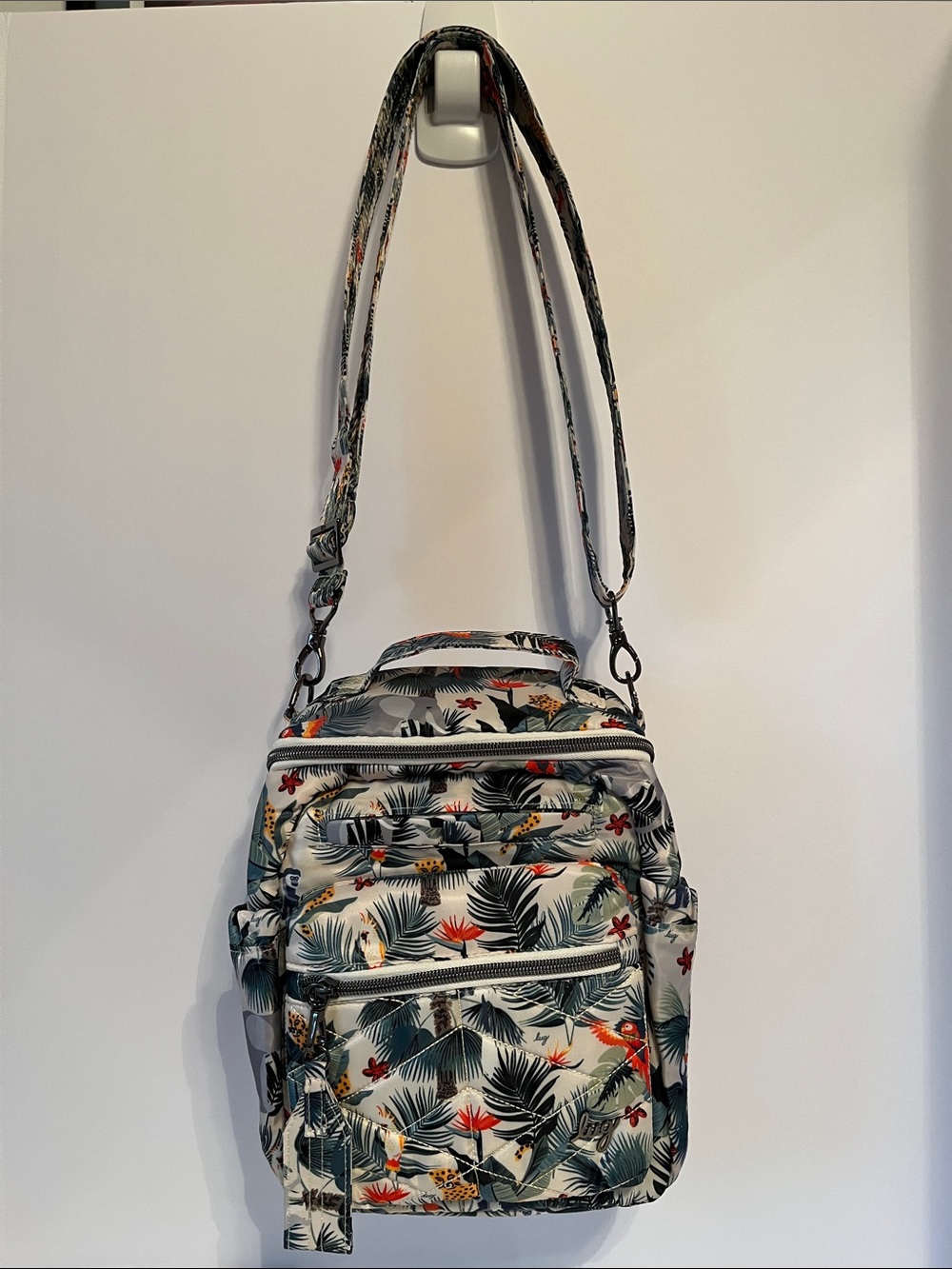 LUG - Alpine Crossbody in Wildlife Cream - Excellent Used Condition
